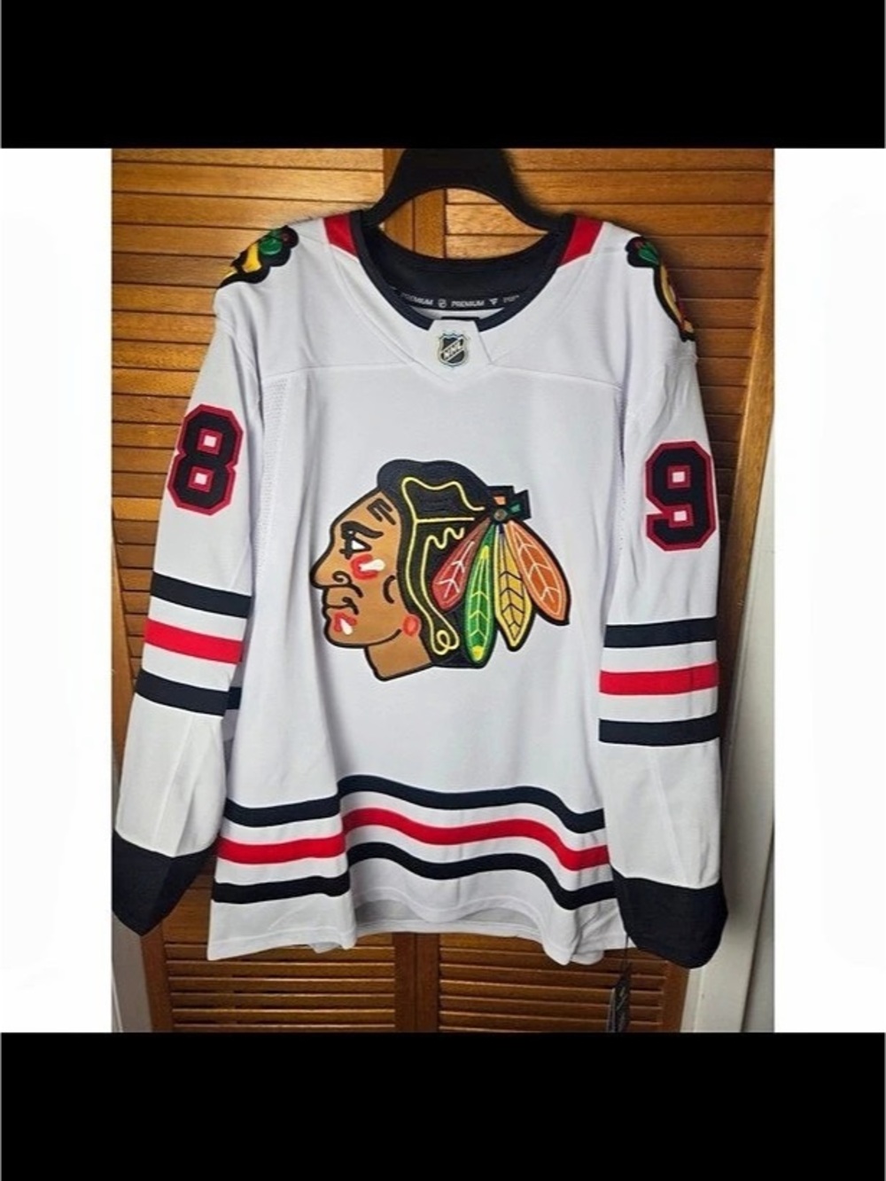 Chicago Blackhawks Connor Bedard Fanatics Premium Away Jersey Size 54 (XL)